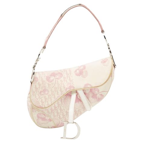 dior saddle bag pink and white|christian dior saddle bag price.